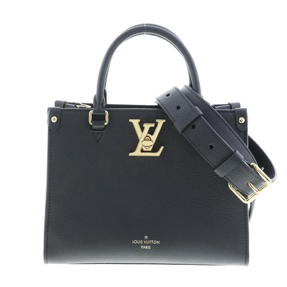Louis Vuitton Lock Go handbag black calfski LV twistlock